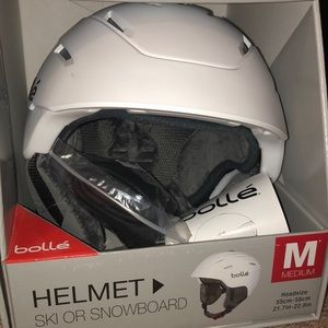 Brand New Bollé White ski/snowboard helmet-w/ tags